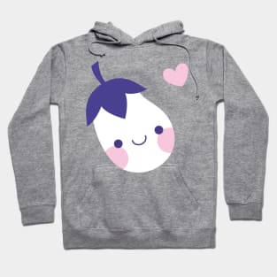 Cute white eggplant Hoodie